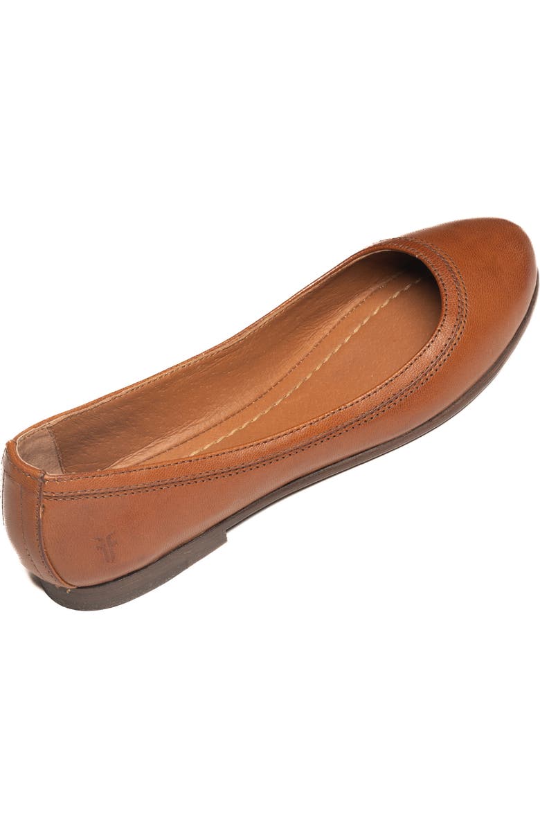 Frye Carson Ballet Flat, Alternate, color, Cognac