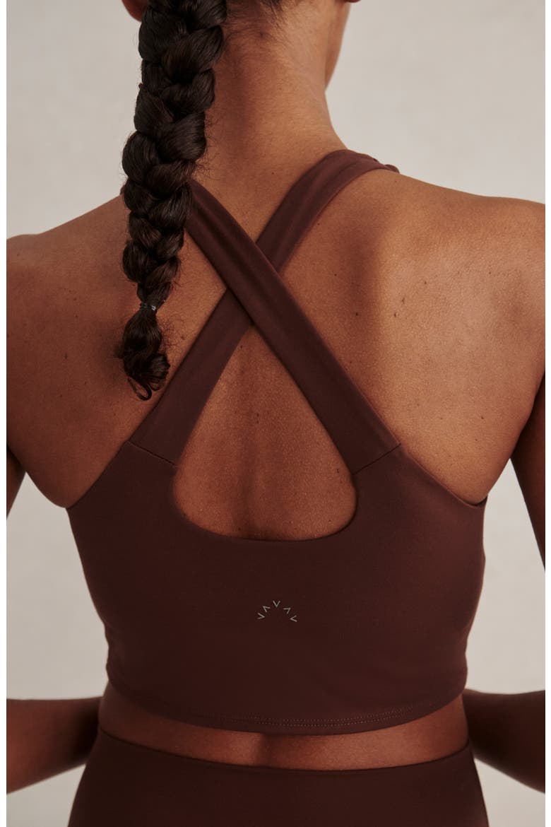 Always Burke Performance Cropped Tank, Alternate, color, MAHOGANY