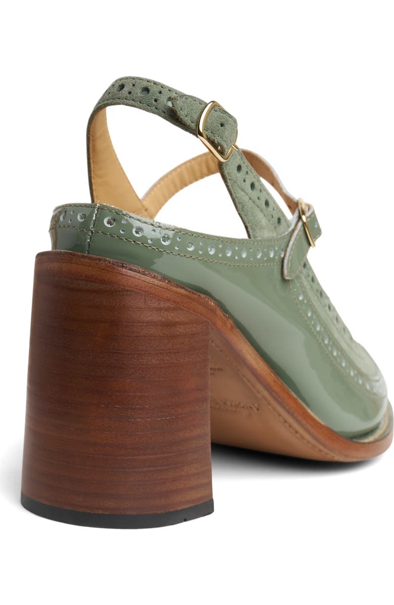 The Office of Angela Scott Mrs. Russel Pointed Toe Pump, Alternate, color, Agave