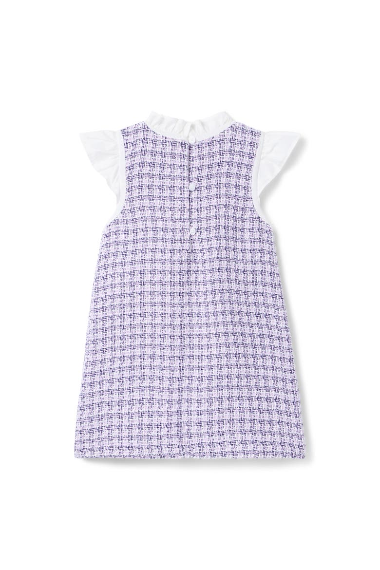 The Tweed Bow Dress, Alternate, color, Purple