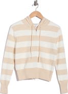 Vigoss Rugby Stripe Zip-Up Hoodie
