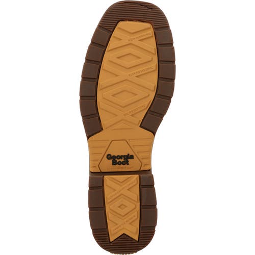 Georgia Boot Waterproof Carbotec Lt Waterproof Chelsea Work Boot In Brown