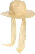 Loeffler Randall Ribbon Band Straw Panama Hat
