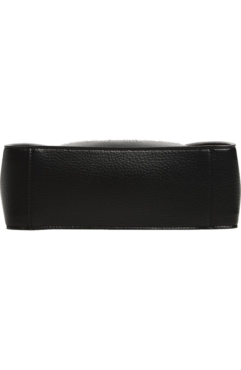 Stella McCartney Falabella Shimmer Faux Leather Tote, Alternate, color, Black