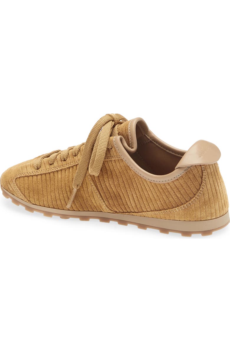 Jacquemus Corduroy Suede Tennis Sneaker, Alternate, color, Camel