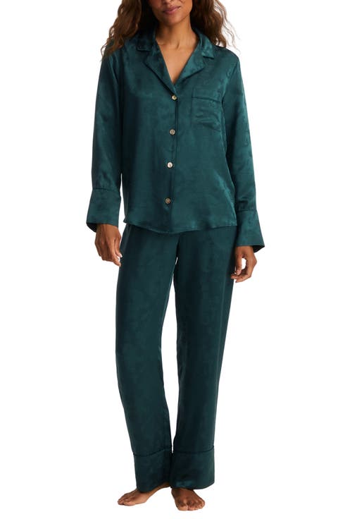 Mulberry Silk Jacquard Pajamas