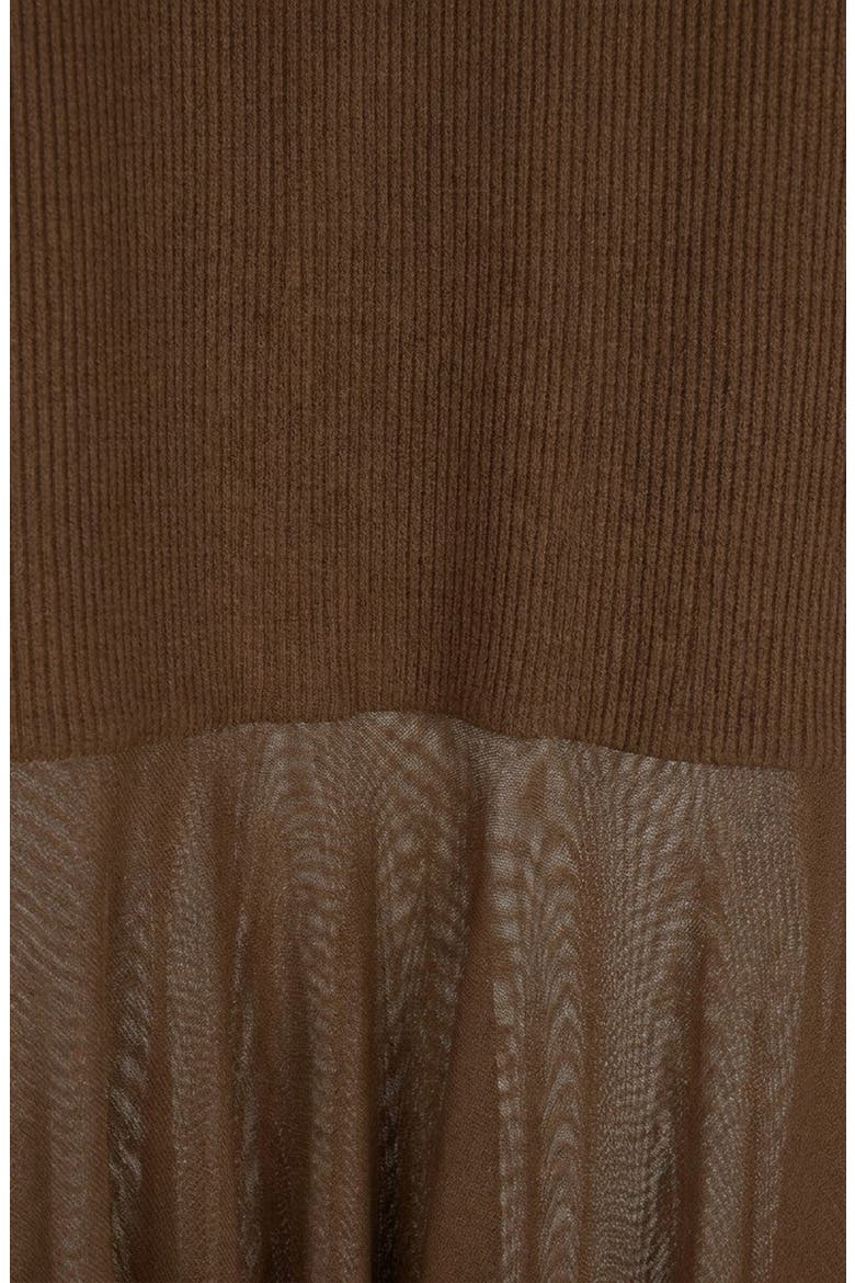 Sheer Mesh Maxi Dress, Alternate, color, Coffee