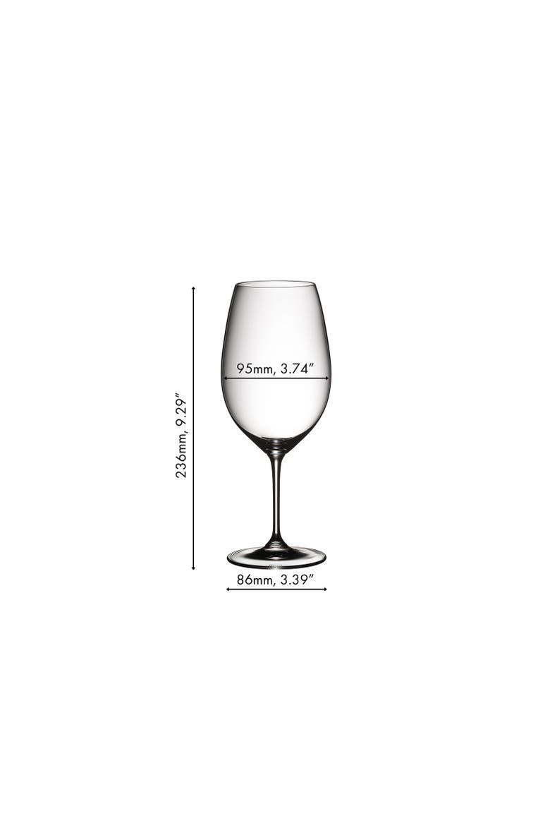 Vinum Pay 3 Get 4 Shiraz/Syrah Wine Glass Set, Alternate, color, Clear