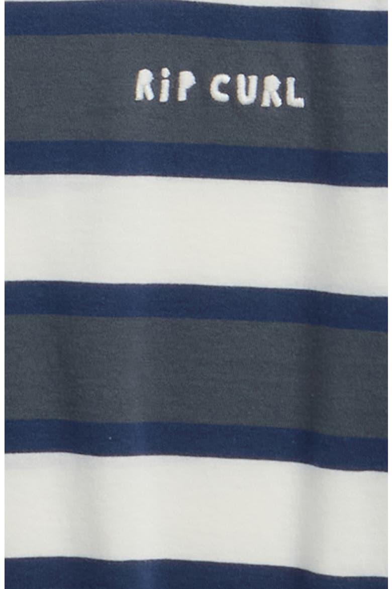 Kids' Surf Stripe Cotton T-Shirt, Alternate, color, PINE NIGHT