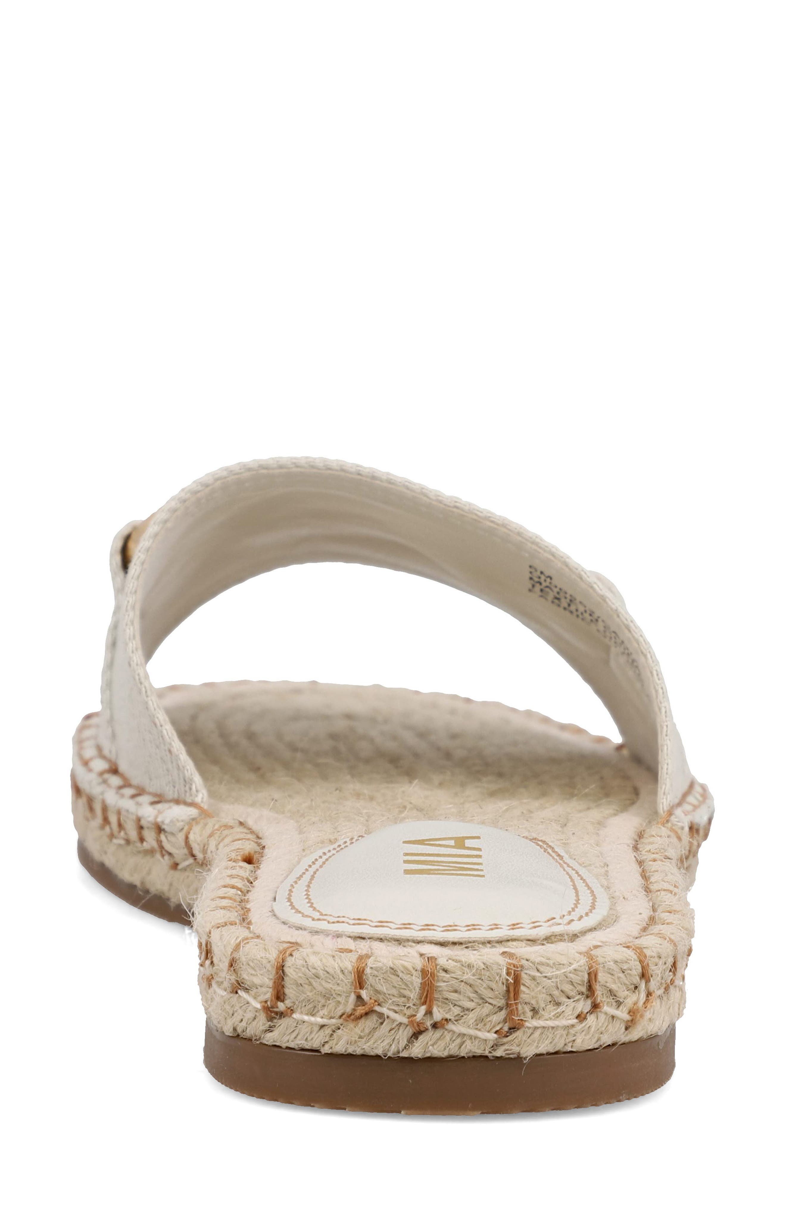 MIA Cadiz Espadrille Slide Sandal, Alternate, color, Bone