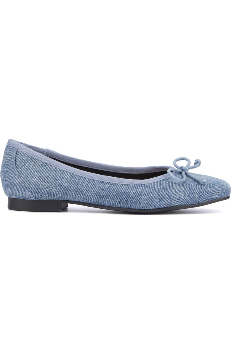 NEW YORK AND COMPANY Paulina Ballet Flat, Alternate, color, Denim