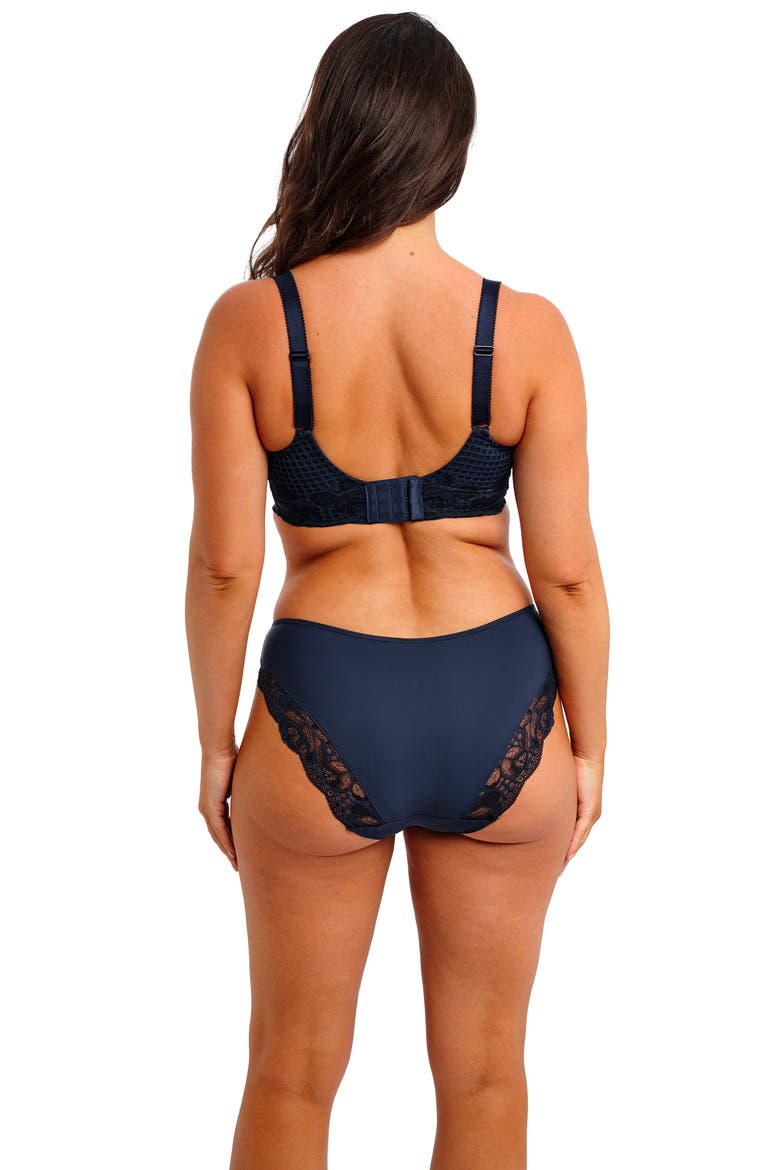 Reflect Underwire Side Support Bra, Alternate, color, NAVY
