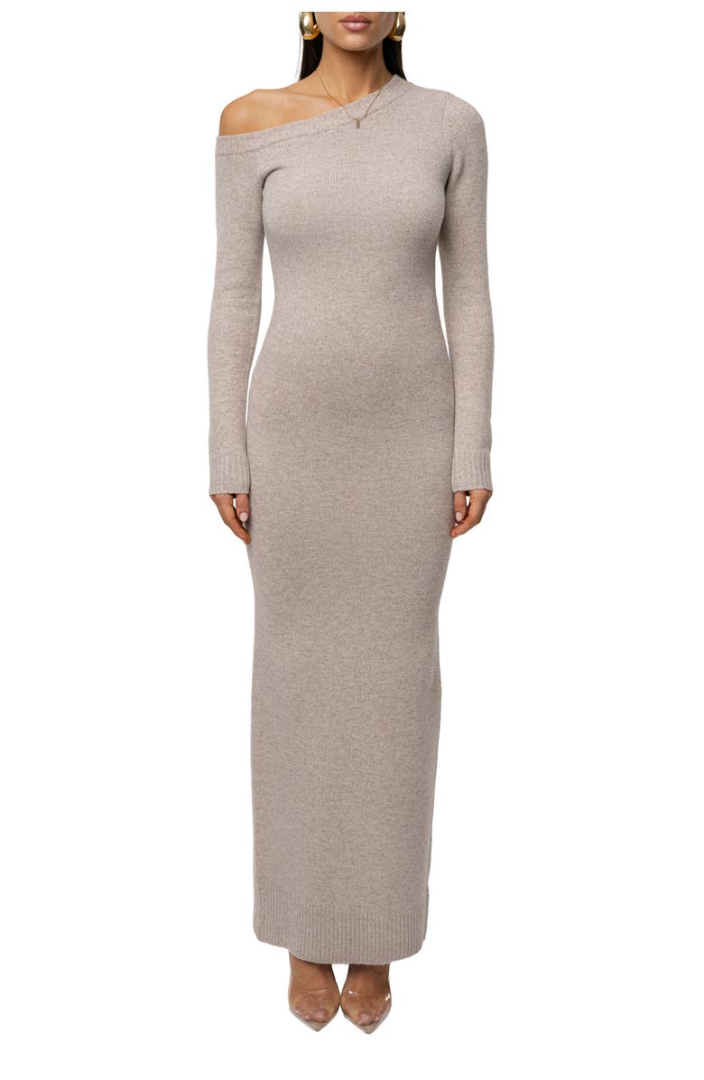 JLUXLABEL Fireside Knit Maxi Dress, Main, color, Beige