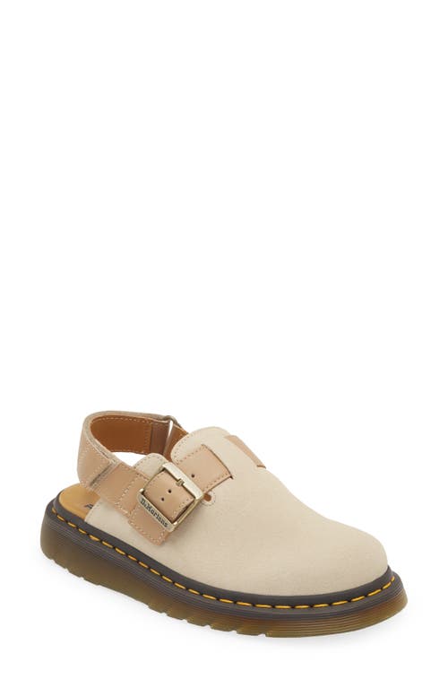 Dr. Martens Jorge II Water Resistant Slingback Clog in Parchment Beige 