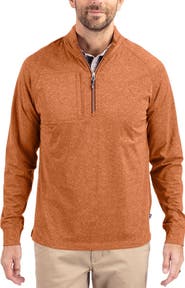 Cutter & Buck Adapt Heather Quarter Zip Pullover