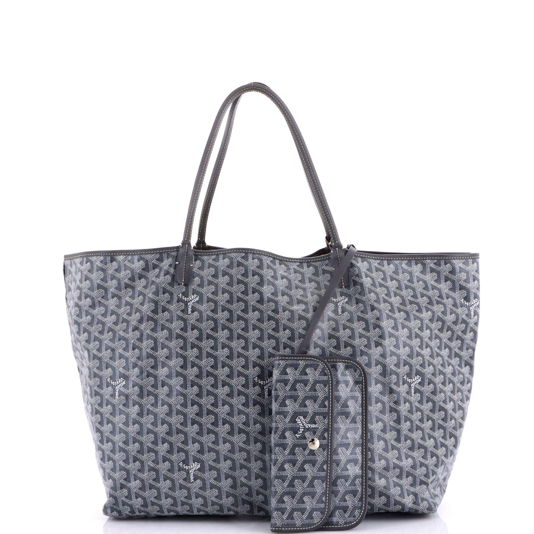 Pre-Owned Goyard Saint Louis Tote Coated Canvas GM, Alternate, color, Gray