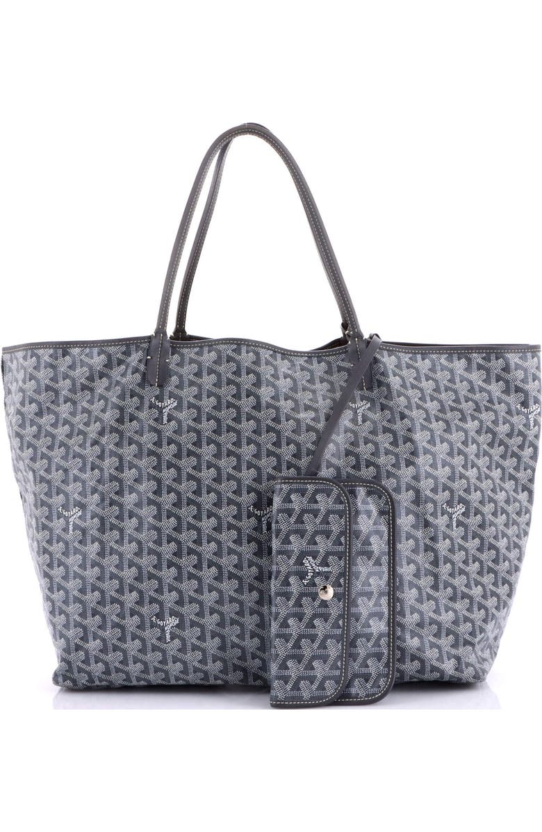 Pre-Owned Goyard Saint Louis Tote Coated Canvas GM, Alternate, color, Gray
