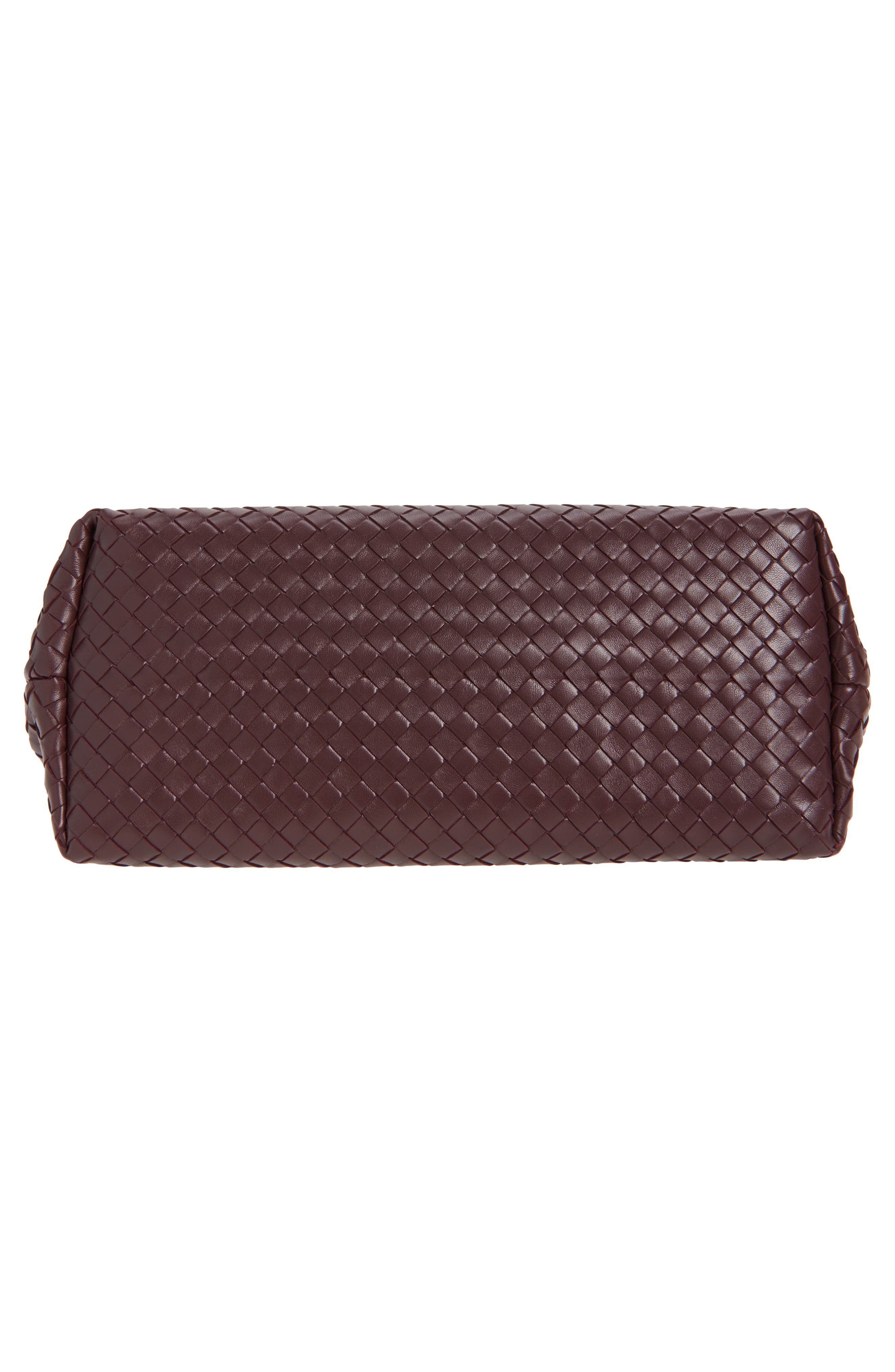 The 1998 Intrecciato Leather Handbag, Alternate, color, DEEP MAHOGANY
