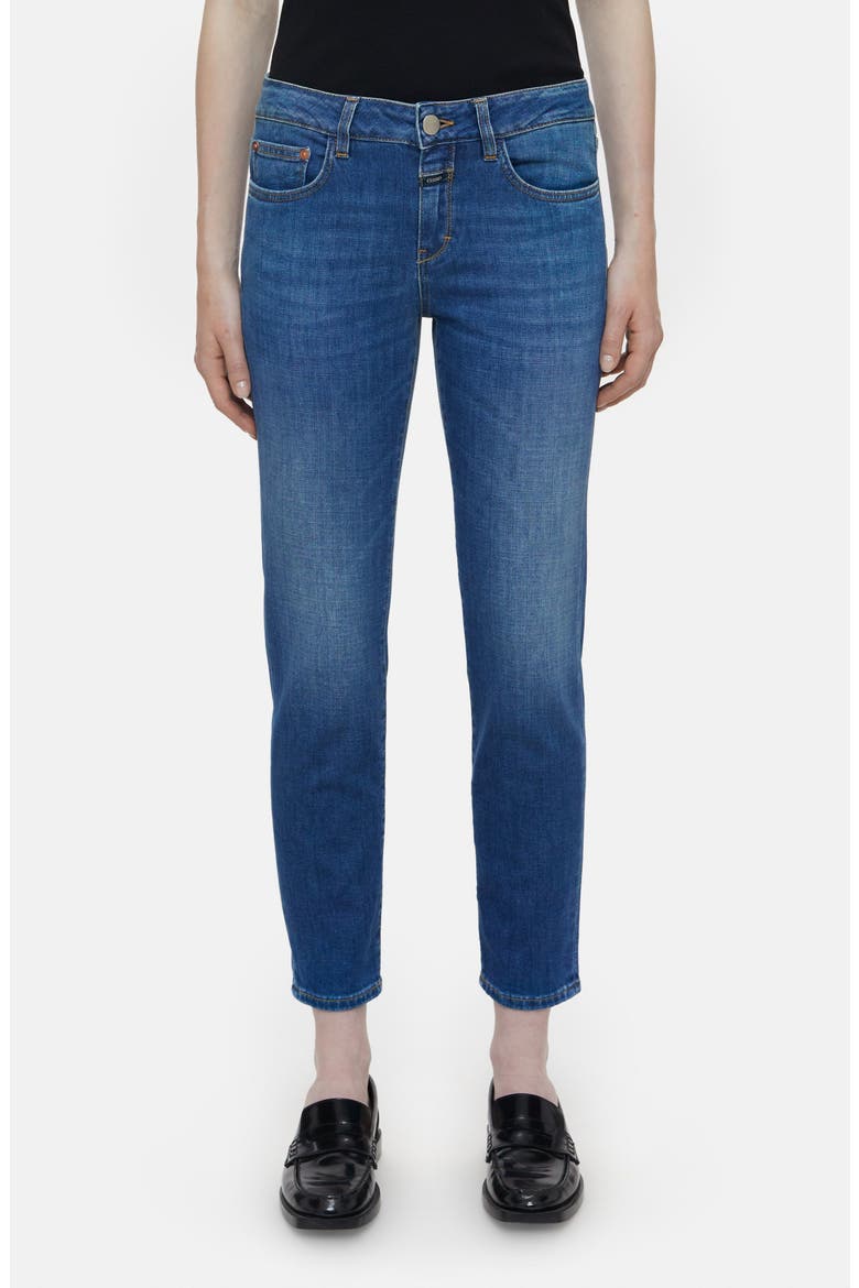 Baker Skinny Jeans, Main, color, DARK BLUE