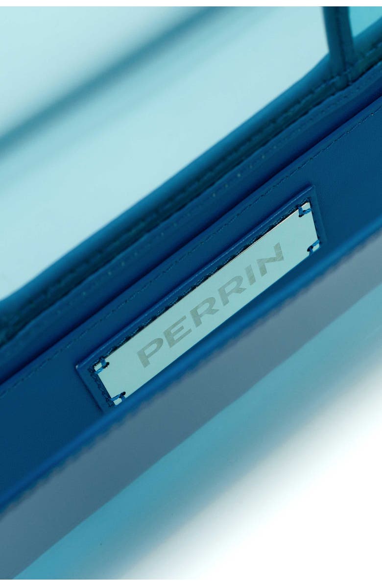 PERRIN PARIS L'Asymetrique Clutch Vinyl, Alternate, color, Vinyl Azur