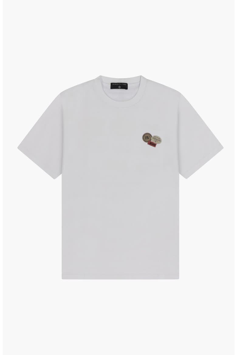 Patches Oversize Cotton Tee, Alternate, color, White