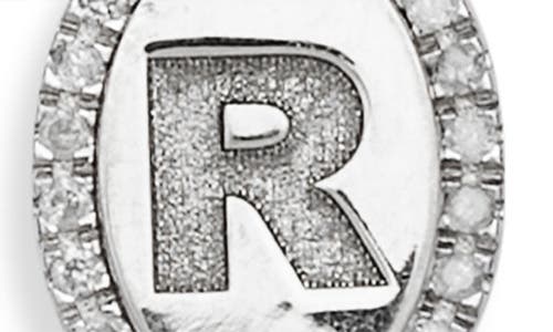 Meshmerise Diamond Initial Disc Bracelet In Metallic