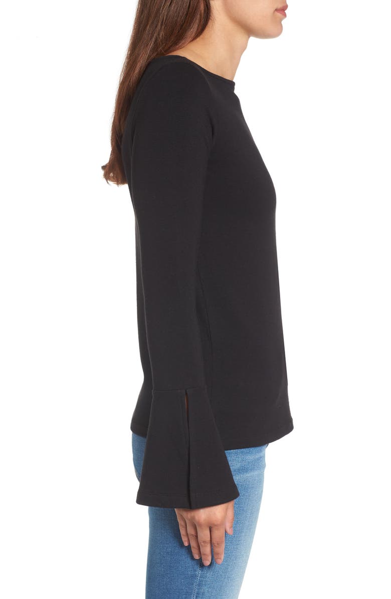 Halogen<sup>®</sup> Flare Sleeve Bateau Tee, Alternate, color, 