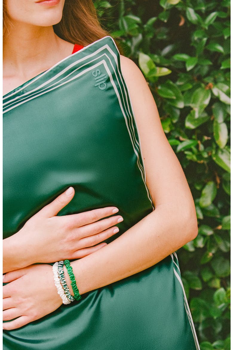 The Green Pure Silk Pillowcase, Alternate, color, THE GREEN