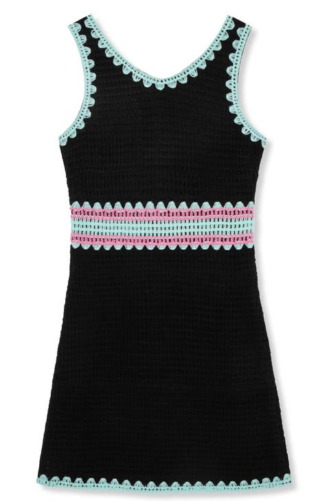 Kids' Colorblock Crochet Dress (Big Kid)