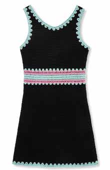 Truce Kids' Colorblock Crochet Dress