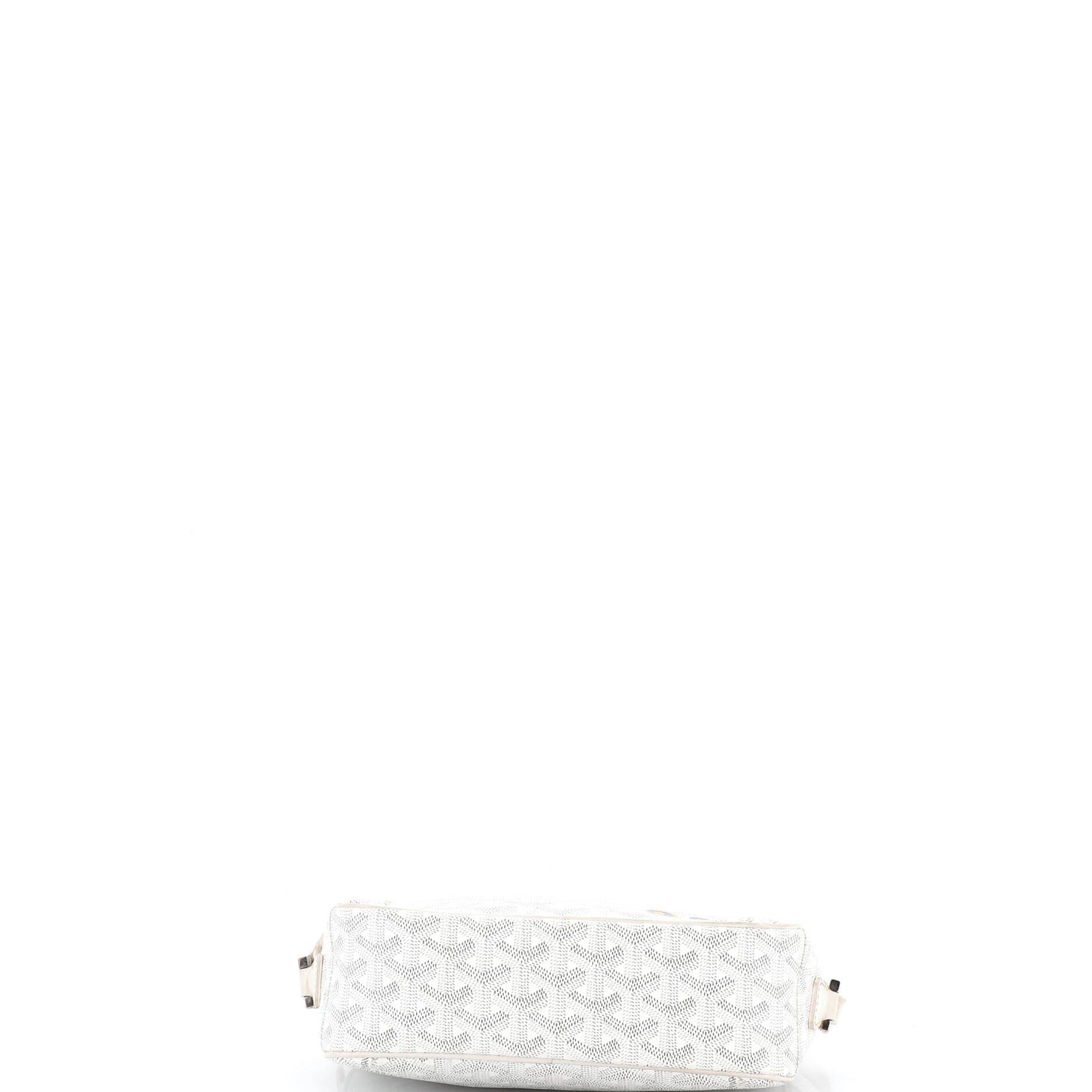 Pre-Owned Goyard Cap Vert Bag Printed Coated Canvas, Alternate, color, White