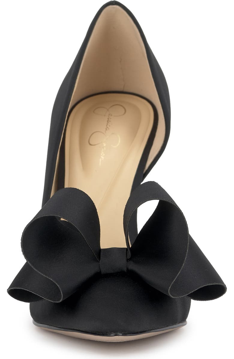 Jessica Simpson Penari Pointed Toe Half d'Orsay Pump, Alternate, color, Black