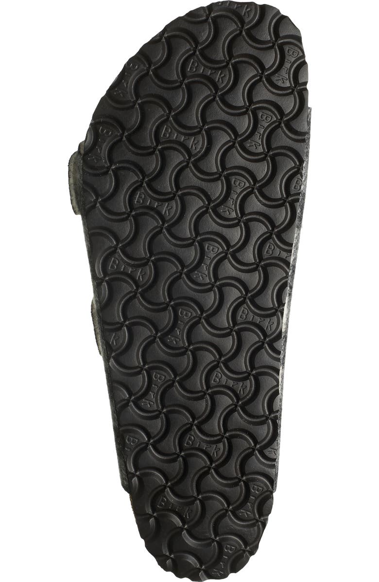 Birkenstock Arizona Plaid Genuine Shearling Slide Sandal, Alternate, color,