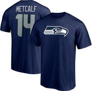 FANATICS Men's Fanatics Branded DK Metcalf College Navy Seattle Seahawks Player Icon Name & Number T-Shirt