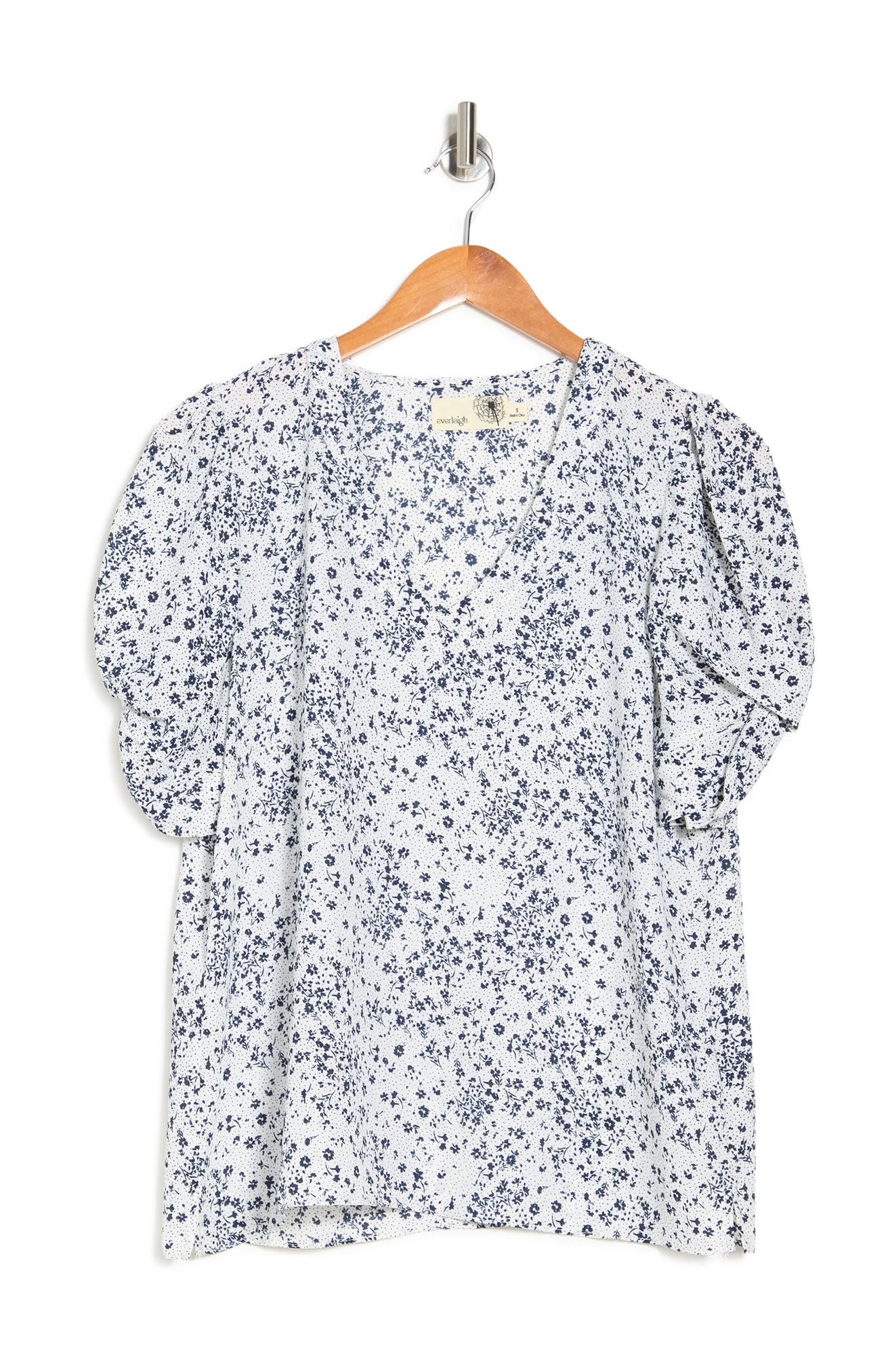 Everleigh Twisted Short Sleeve V-Neck Blouse (Women) | Nordstromrack