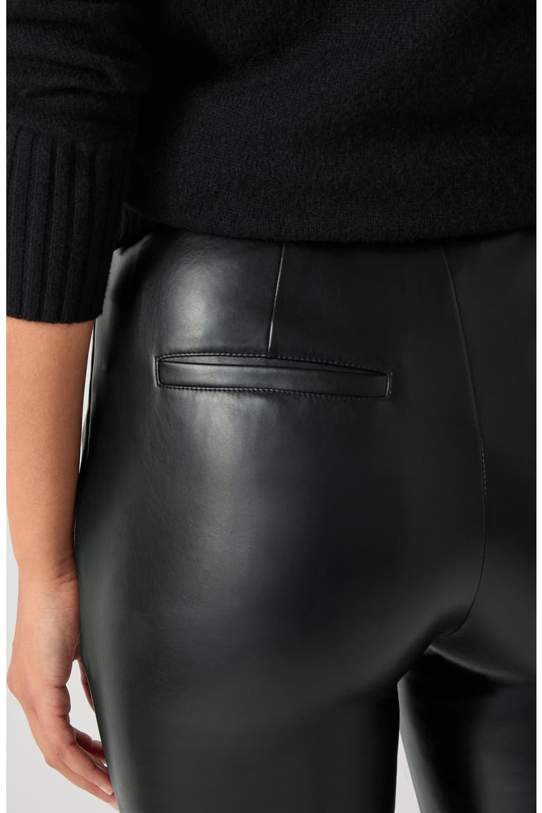 Ellen Faux Leather Skinny Pants, Alternate, color, BLACK