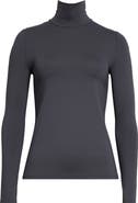 ST. JOHN Nuda Jersey Turtleneck Top