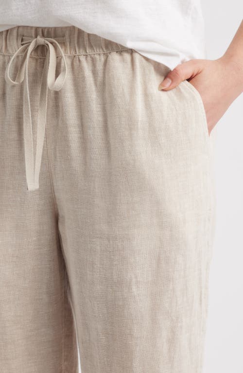 Caslon ® Tapered Linen Pants In Neutral