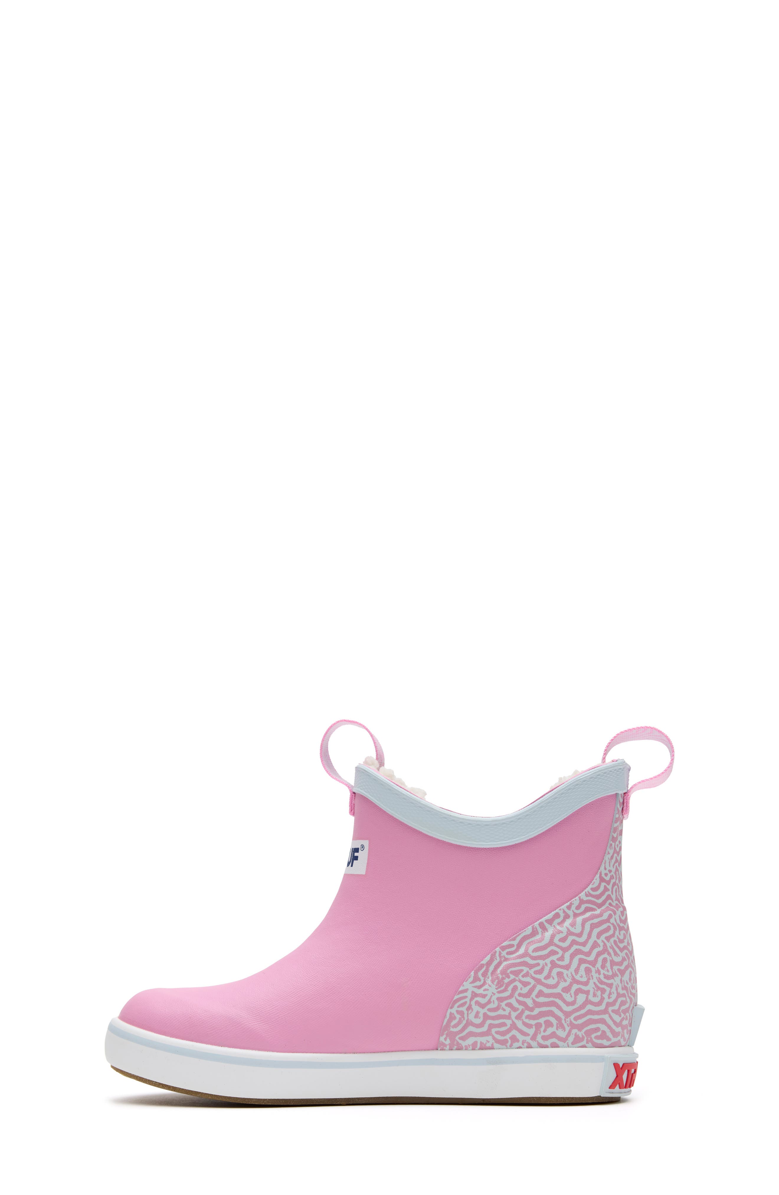 Trolling Ice Fleece Lined Waterproof Ankle Deck Boot, Alternate, color, ORCHID