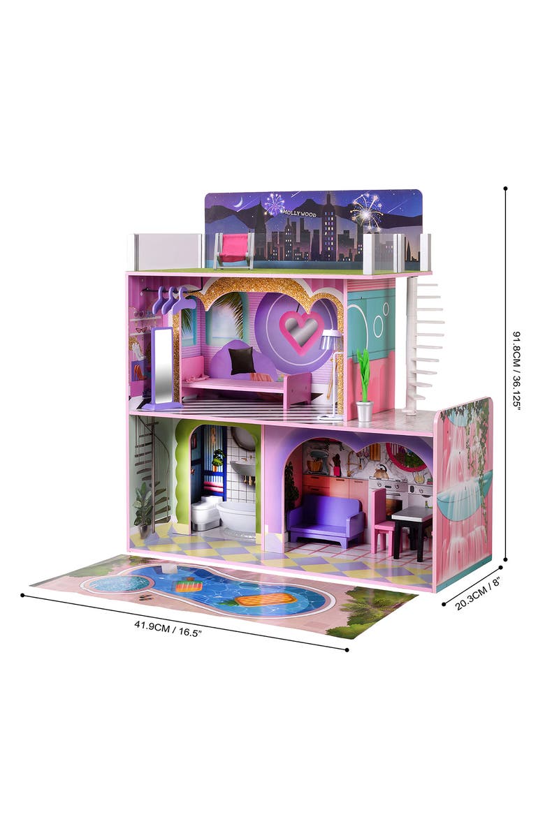 Olivia's Little World Dreamland Sunset Dollhouse, Alternate, color, MULTI-COLOR