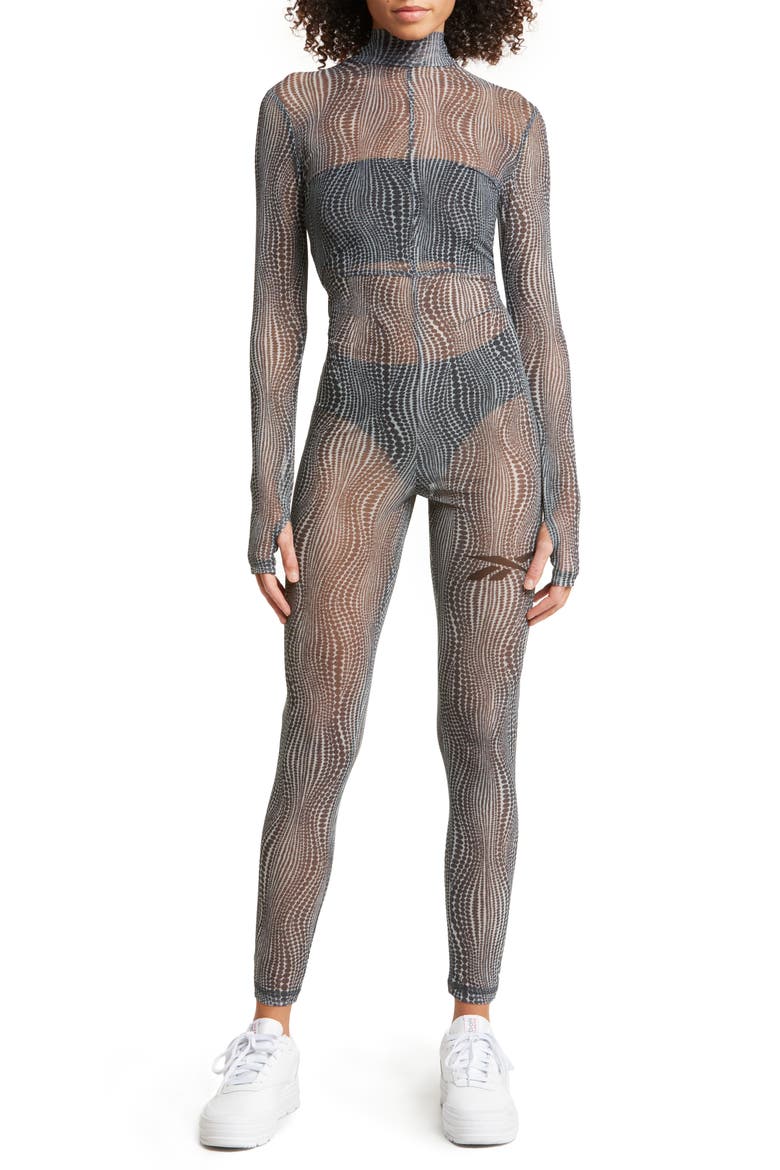 Sheer Jumpsuit, Main, color, PURE GREY 2