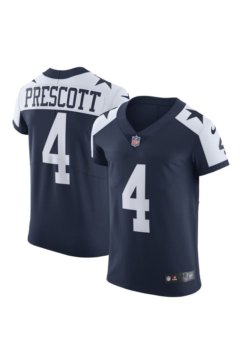 Men's Nike Dak Prescott Navy Dallas Cowboys Alternate Vapor Elite Player Jersey, Main, color, Navy
