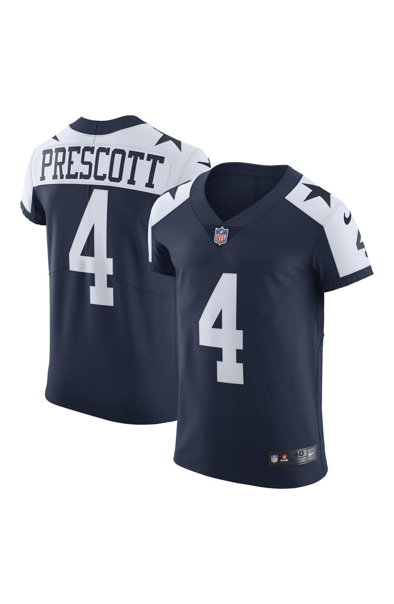 Nike Men's Nike Dak Prescott Navy Dallas Cowboys Alternate Vapor Elite Player Jersey, Main, color, Navy