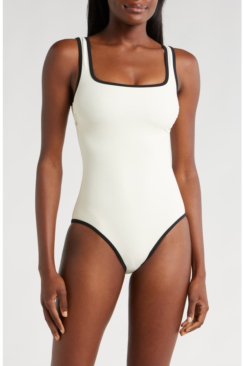 McKenna One-Piece Swimsuit, Main, color, PEARL