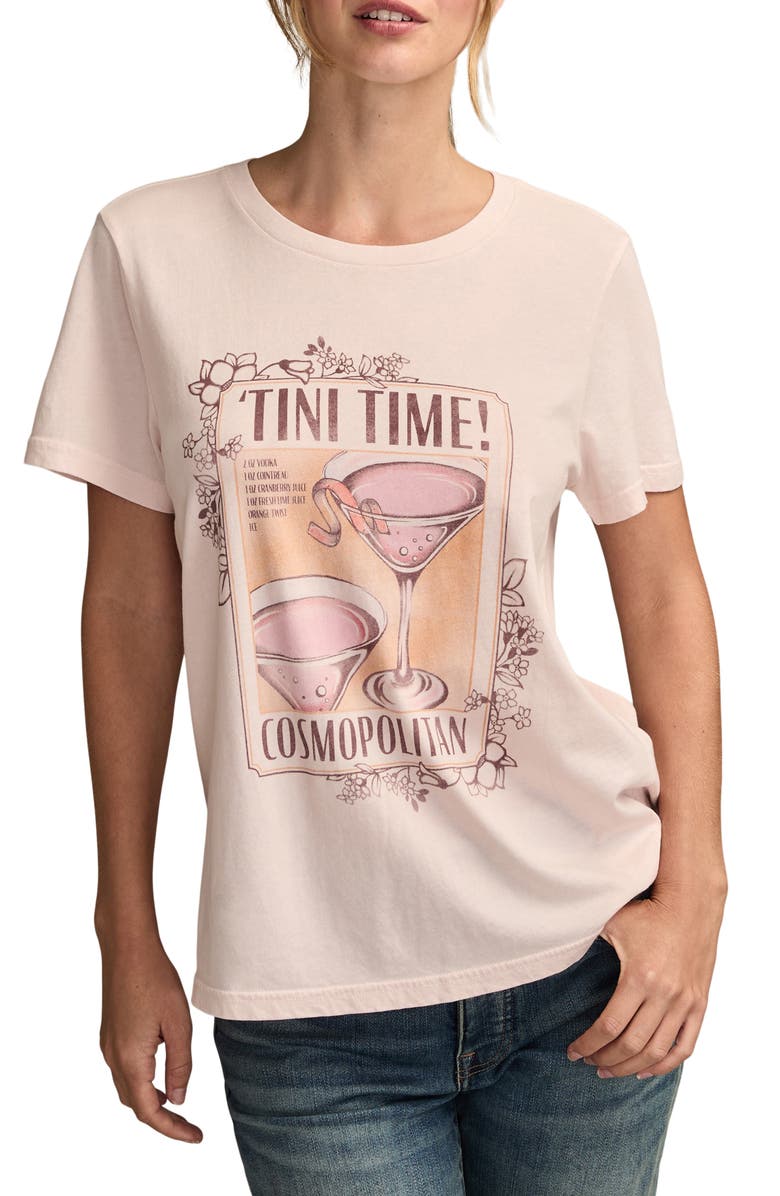 Lucky Brand Martini Time Graphic T-Shirt, Main, color,