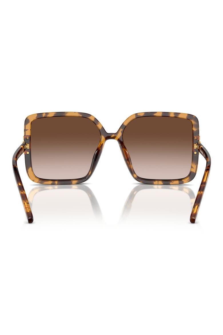 57mm Gradient Square Sunglasses, Alternate, color, TORTOISE