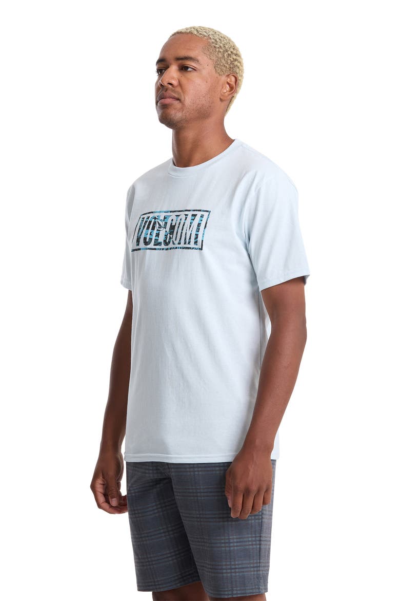 Chaotic Cotton Graphic T-Shirt, Alternate, color, LIGHT BLUE