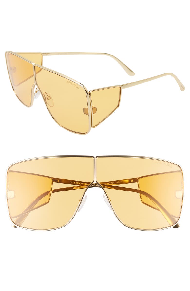 TOM FORD Spector 72mm Shield Sunglasses, Main, color,