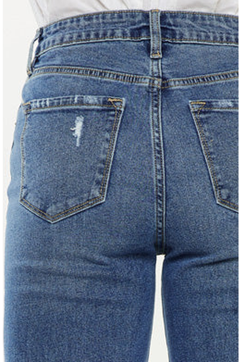 Jemma High Rise Slim Wide Leg Jeans, Alternate, color, Medium Wash