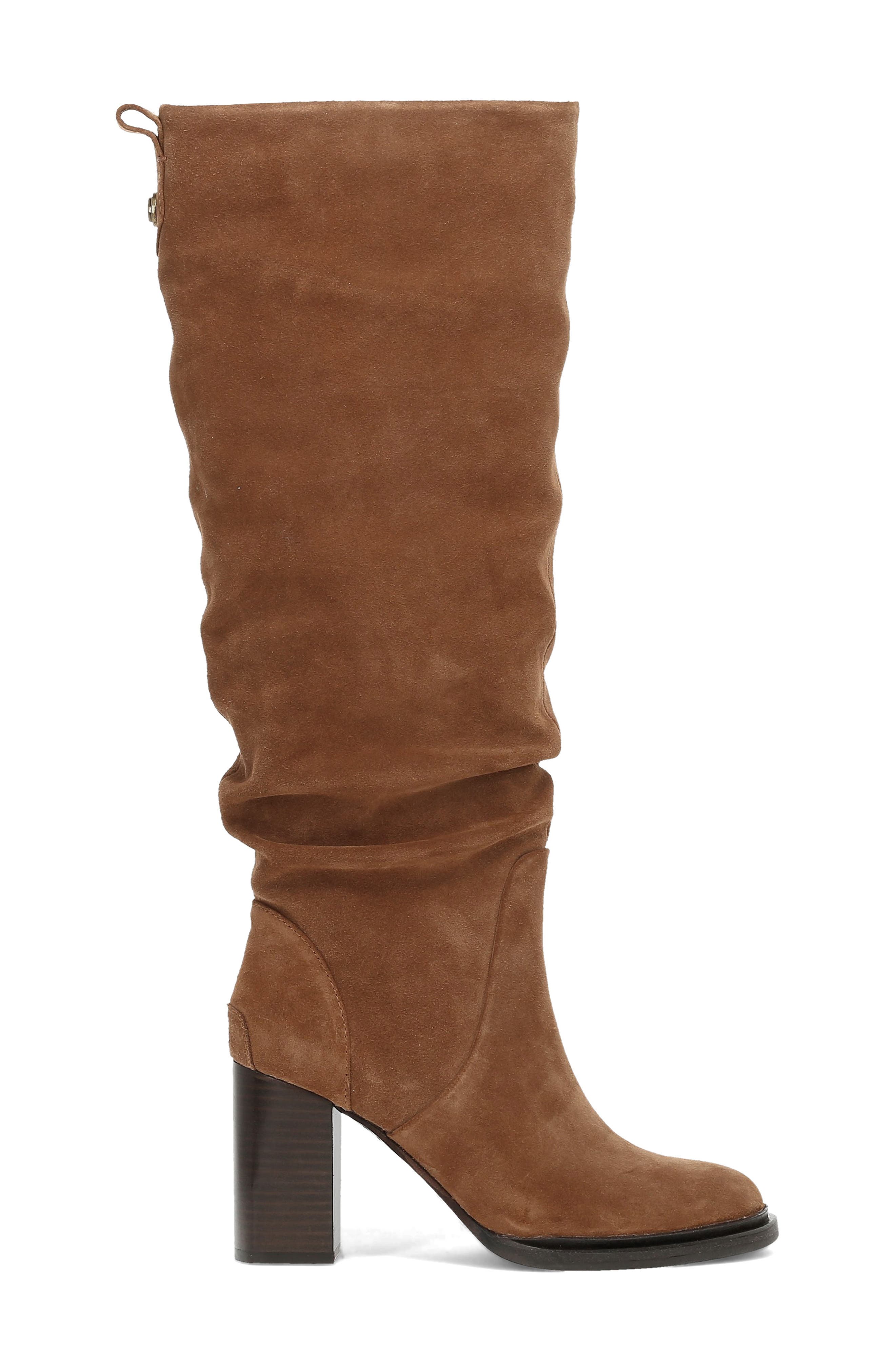 Frye Alex Softy Slouch Knee High Boot, Alternate, color, Bark
